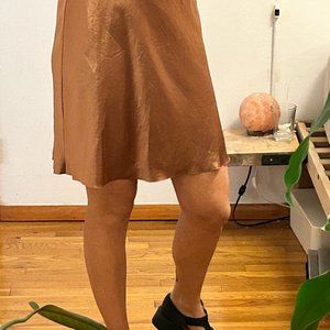 Vince satin mini skirt